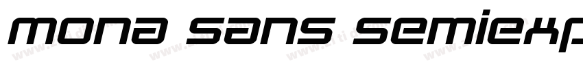 Mona Sans SemiExpand字体转换